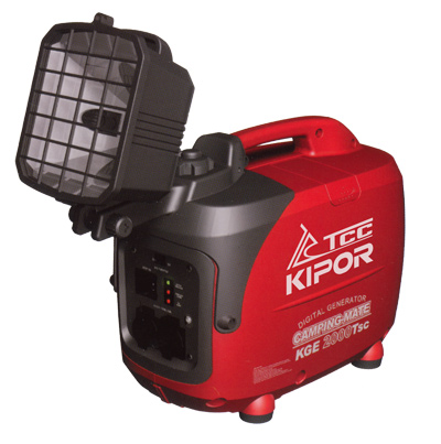 характеристики, описание и цена на бензогенератор инверторного типа  ТСС-KIPOR-KGE-2000TSC (кожух, прожектор)